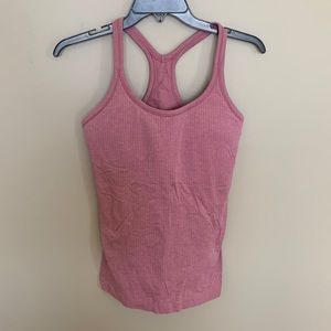 Lululemon pink ebb to street tank top